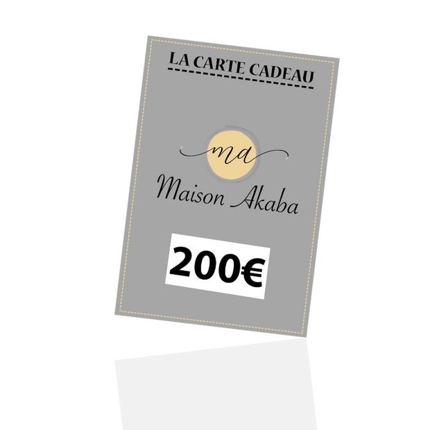 E-carte cadeau Maison AKABA