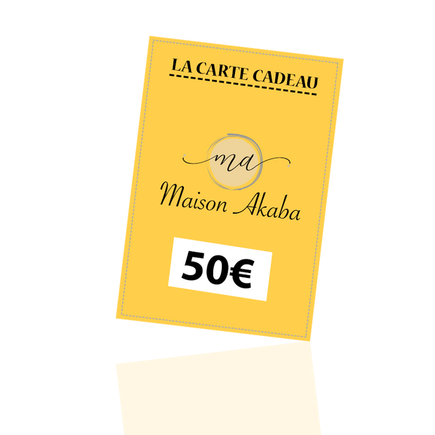 E-carte cadeau Maison AKABA